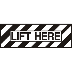 Lift Here Aircraft Placards,Decals!