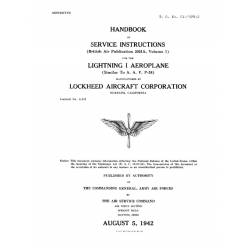 Lockheed Lightning I Aeroplane Handbook of Service Instructions 01-75FG-2
