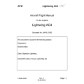 Lightwing AC4 Airplane Aircraft Flight Manual