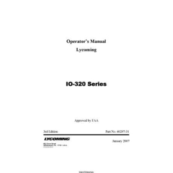 Lycoming Operators Manual for IO-320 Series 3rd Edition