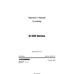 Lycoming O-320 Series Operator's Manual 60297-30