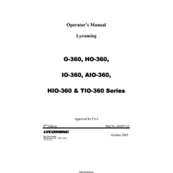  Lycoming O-360, HO-360, IO-360, AIO-360, HIO-360 & TIO-360 Series 60297-12
