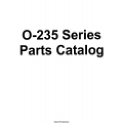 Lycoming O-235 Series Aircraft Engines Parts Catalog 1982 - 1992