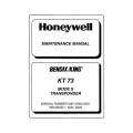 Bendix King KT 73 Mode S Transponder Maintenance Manual 006-15563-0001