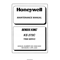 Bendix King KS 272C Trim Servo Maintenance Manual 006-15648-0000