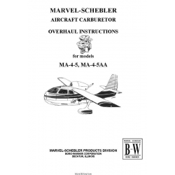 Marvel-Schebler Aircraft Carburetor Overhaul Instructions