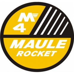 Maule M4-Rocket Aircraft Decal/Sticker 6''round diameter!