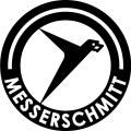 Messerschmitt Aircraft Logo Decals/Stickers! 6" round 