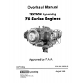 Lycoming 76 Series Engines Overhaul Manual 1996 Part No.60294-9