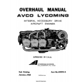 Lycoming Integral Accessory Drive Aircraft Engines Overhaul Manual 1968 Part # 60294-6