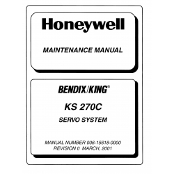 Bendix King KS 270C Servo System Maintenance Manual 006-15618-0000