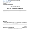 Bendix King KT 76A/78A ATCRBS Transponder Maintenance Manual with Illustrated Parts List 006-05143-0008-Rev-9