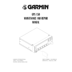Garmin GPS 150 Maintenance and Repair Manual 190-00048-03