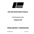Piper Cheyenne IIIA Maintenance Manual PA-42-720 Part # 761-852