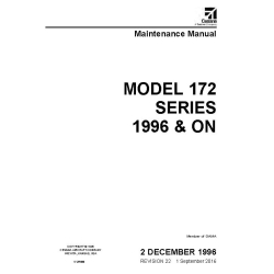 Cessna Model 172 Series 1996 & On Maintenance Manual 172RMM