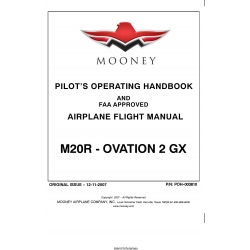 Mooney M20R Ovation 2 GX Pilot's Operating Handbook and  Airplane Flight Manual P/N: POH-003810_v2007
