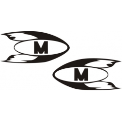 Mooney Mite Aircraft Decals/Stickers! (2) 4.5" wide by 2.5" high!