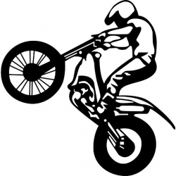 Motorcycle Jump Decal/Vinyl Sticker 10 inches high!
