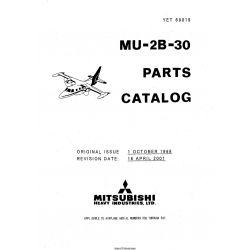 Mitsubishi MU-2B-30 Parts Catalog YET69019