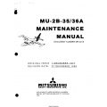 Mitsubishi MU-2B-35-36A Maintenance Manual MR-0218