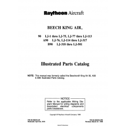  Beechcraft King Air 90-A90-B90 Illustrated Parts Catalog 65-590016-3F9