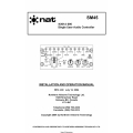 NAT SM45 (N301A-000) Single User Audio Controller Installation and Operation Manual 2004