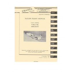 Vought F-8D, F-8E Flight Manual/POH Navy Aircraft 1964-1967