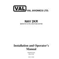 Val Nav 2KR Remote Navigation Receiver Installation and Operator's Manual PN 172202