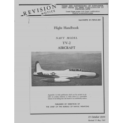 Lockheed Model TV-2 Flight Handbook Navy 1958-1960