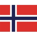 Norway Flag Decal 8'' wide!
