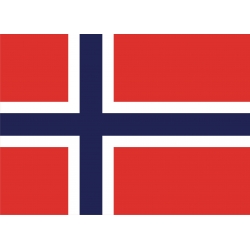 Norway Flag Decal 8'' wide!