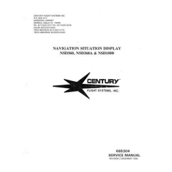 Century NSD360, NSD360A & NSDIOOO Navigation Situation Display Service Manual 68S304