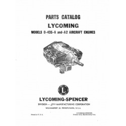 Lycoming O-435-A and A2 Aircraft Engines Parts Catalog