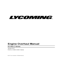 Lycoming IO-390-C Series Engine Overhaul Manual OHM-IO-390-C