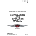 Continental O-200-D, X Installation and Operation Manual OI-2_v2011