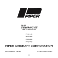 Piper PA24-180-250-260-400-Comanche Parts Catalog 752-464_v2012 Piper PA24-180-250-260-400-Comanche Parts Catalog 752-464_v2012