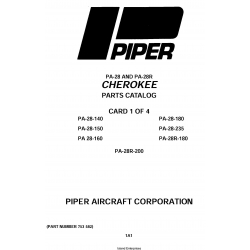 Piper Cherokee PA-28-R Parts Catalog