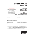 Piper Warrior III PA-28-161 Pilot's Operating Handbook and FAA Approved Flight Manual VB-1565