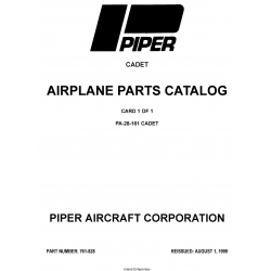 Piper PA-28-161 Dakota Parts Catalog 761-828_v1999