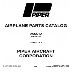 Piper PA-28-236 Dakota Parts Catalog 761-680_v1995