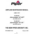 Piper Saratoga II HP PA-32R-301 (S/N's 3246001 & UP) Saratoga II TC (S/N's 3257001 & UP) PA-32R-301T Maintenance Manual 761-879 v2004