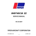 Piper Seneca II PA-34-200T Service Manual 761-590_v2019
