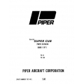 Piper Super Cub Parts Catalog PA-18/18A $13.95 Part # 752-451