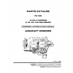 Lycoming Parts Catalog PC-106-O-IO-HO-HIO-360