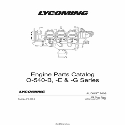 Lycoming O-540-B, -E & -G Series Parts Catalog Part # PC-115-2 v2009