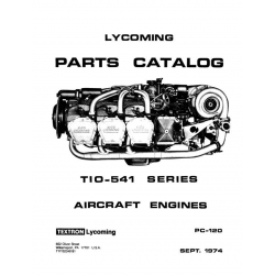 Lycoming Parts Catalog PC-120 TIO-541 Series