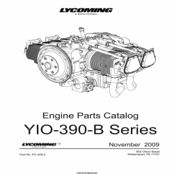 Lycoming YIO-390-B Series Part Catalog Part # PC-409-2 v2009