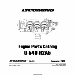 Lycoming O-540-H2A5 Parts Catalog Part # PC-515-4 v2005