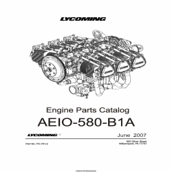Lycoming Parts Catalog AEIO-580-B1A Part # PC-701-2