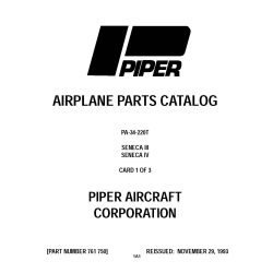 Piper PA-34-220T Seneca III-IV Parts Catalog 761-750_v1993